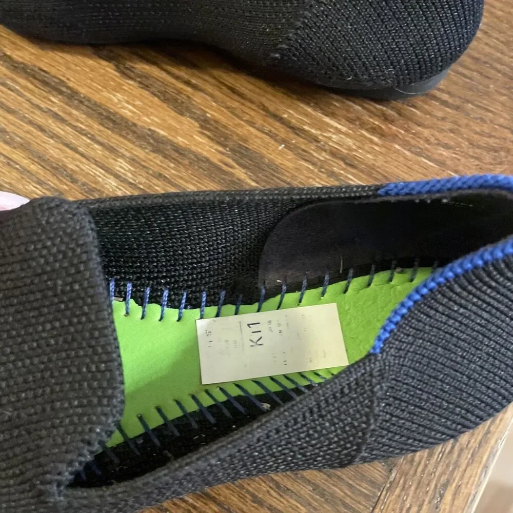 Rothys Kids Loafers Black The Kid Slip On Flats Shoes Size 11 Ballet Flat